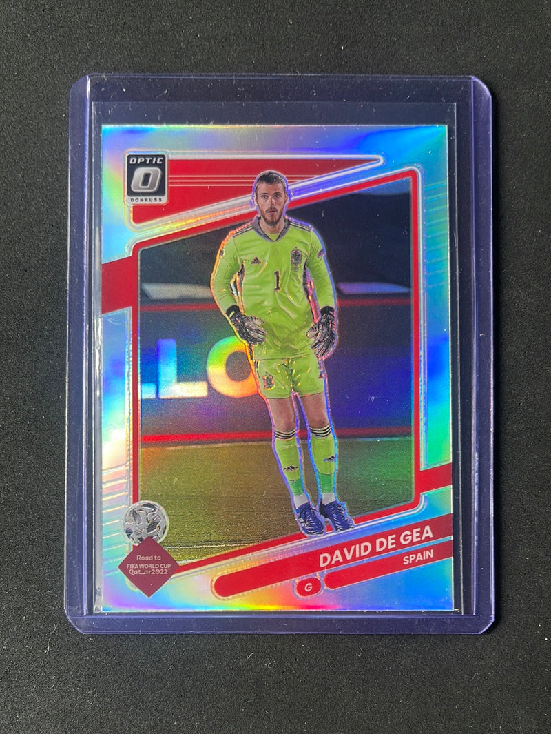 2021-22 Panini Donruss Road To Qatar David De Gea Optic Silver