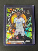 2021-22 Topps Stadium Club Chrome UEFA Champions League Eduardo Camavinga Glimpses Of Gold