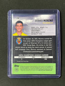 2021-22 Topps Stadium Club Chrome UEFA Champions League Gerard Moreno Pink/Red Electric Charge Refractor