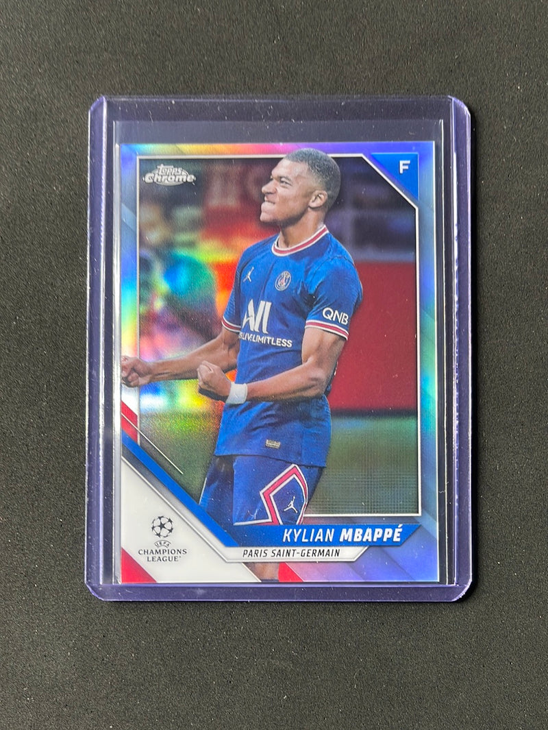 2021-22 Topps Chrome UEFA Champions League Kylian Mbappe Refractor