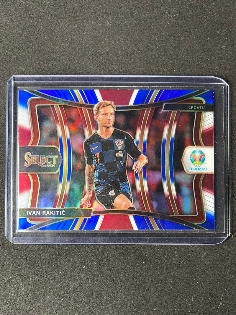 2020 Panini Select UEFA Euro Soccer Ivan Rakitic Mezzanine Tri-Color Prizm