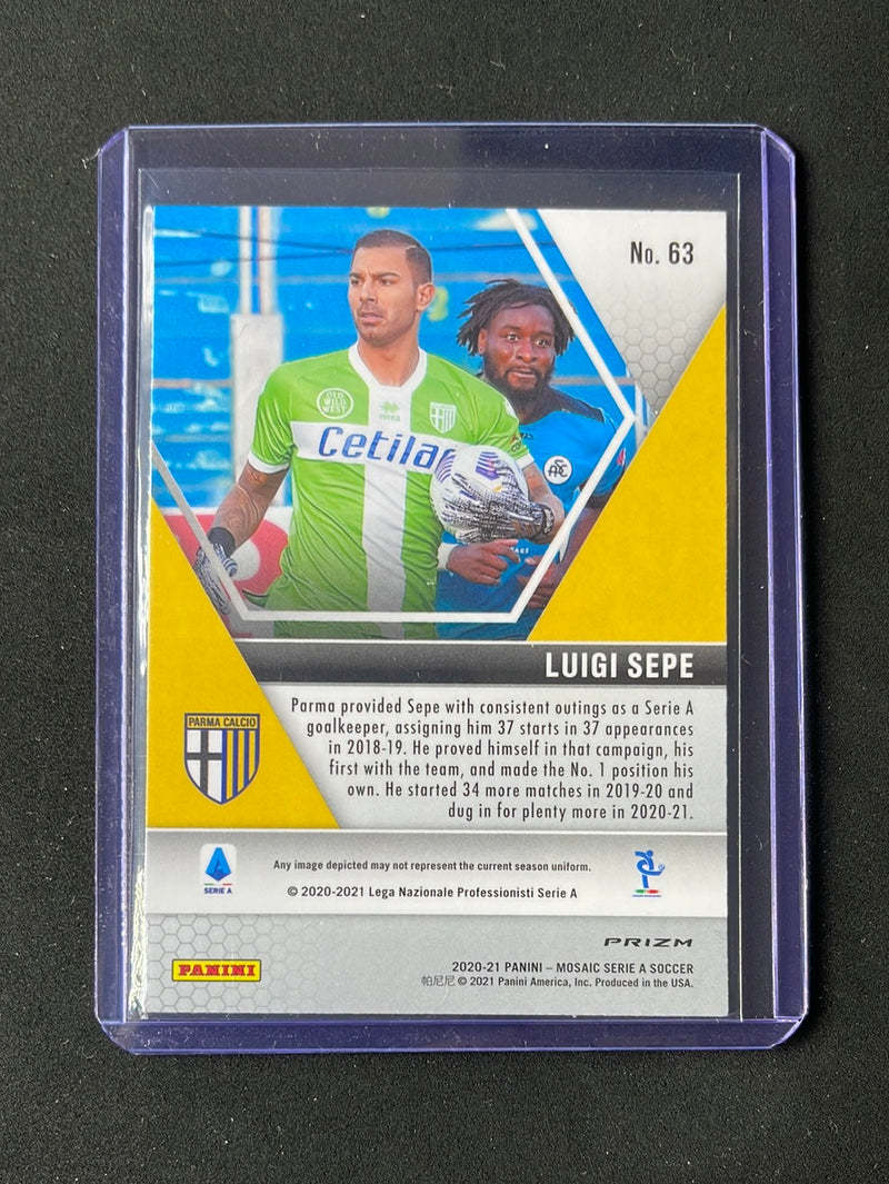 2020-21 Panini Mosaic Serie A Luigi Sepe Silver