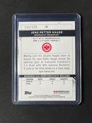 2021-22 Topps Finest Bundesliga Jens Petter Hauge Purple Wave Refractor 245/250