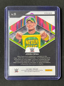 2022 Prizm WWE John Cena Fearless Silver Prizm