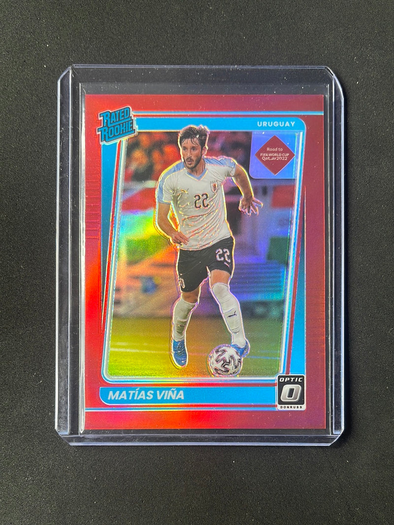 2021-22 Panini Donruss Road To Qatar Matias Vina Optic Red 34/149