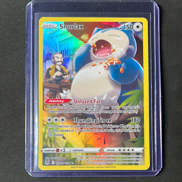 Pokemon TCG Lost Origin Snorlax Trainer Gallery TG10/TG30