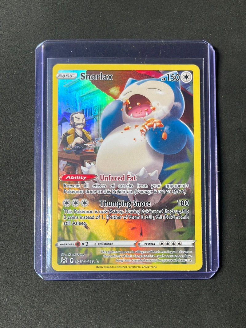 Pokemon TCG Lost Origin Snorlax Trainer Gallery TG10/TG30