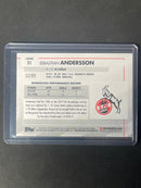 2020-21 Topps Chrome Bundesliga Sebastian Andersson Green Wave Refractor 52/99