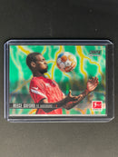 2021-22 Topps Bundesliga Stadium Club Chrome Reece Oxford Green/Yellow Electric Charge 18/75