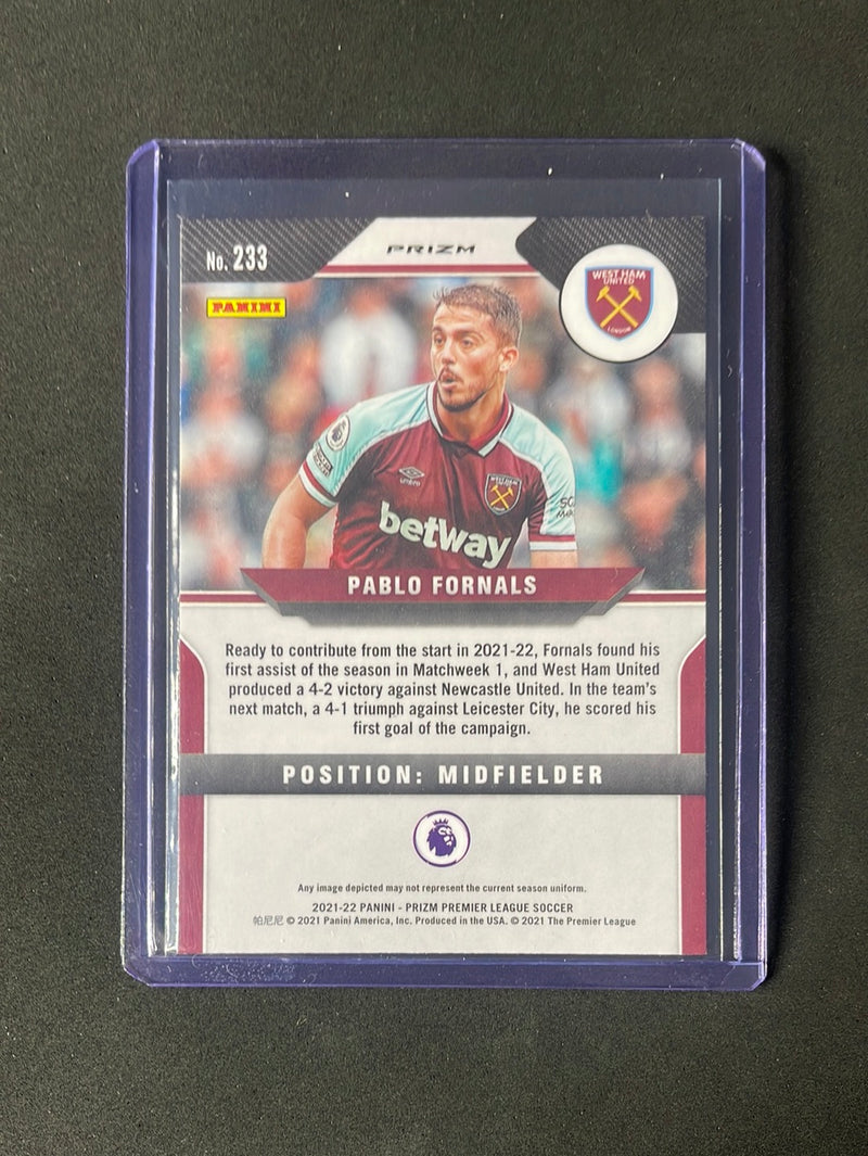 2021-22 Panini Prizm Premier League Pablo Fornals Hyper