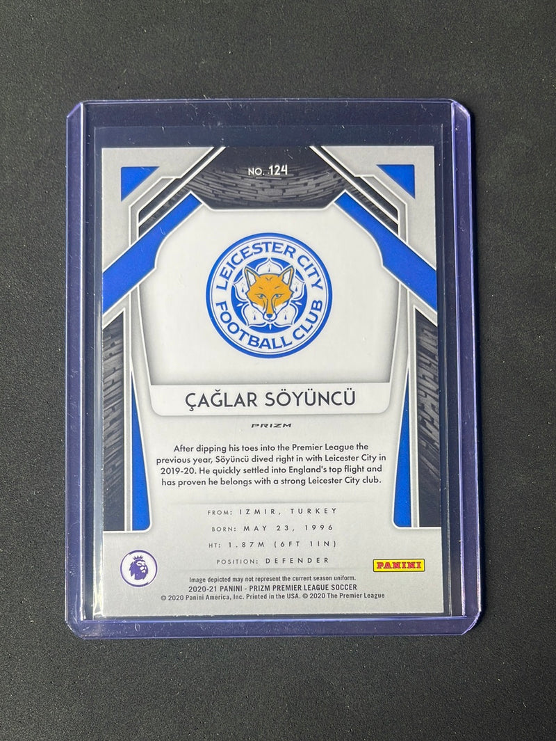 2020-21 Panini Prizm Premier League Caglar Soyuncu Silver Prizm