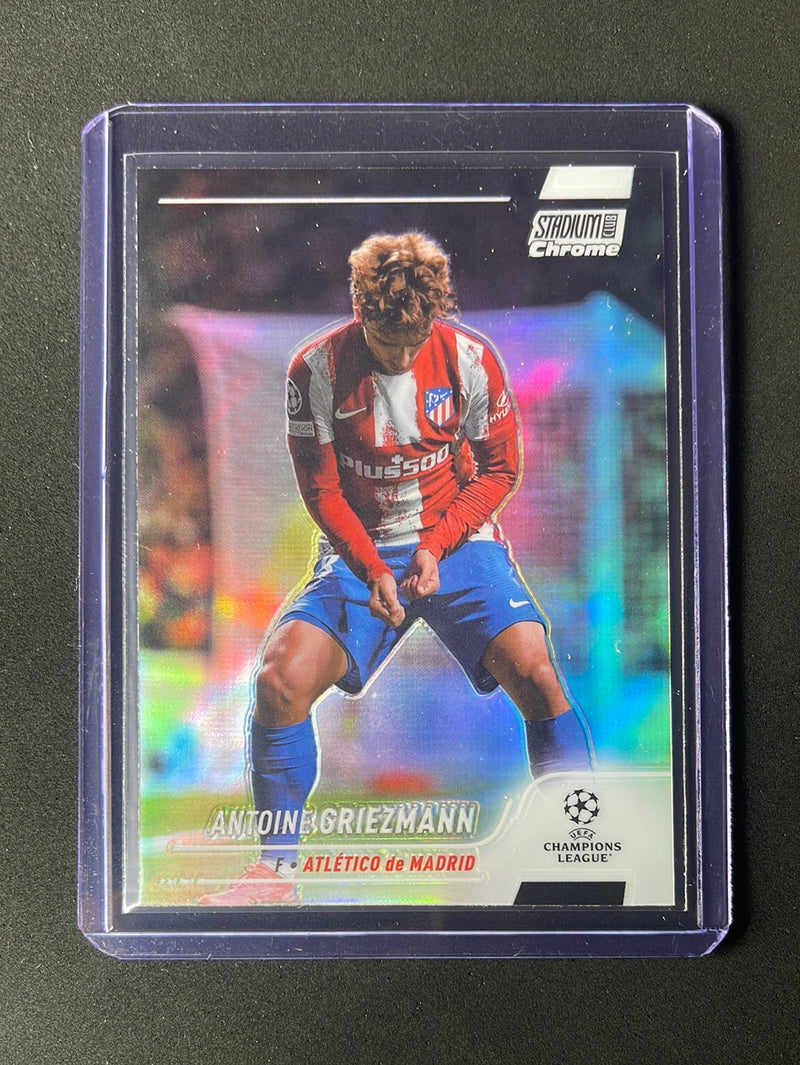 2021-22 Topps Stadium Club Chrome UEFA Champions League Antonie Griezmann Refractor