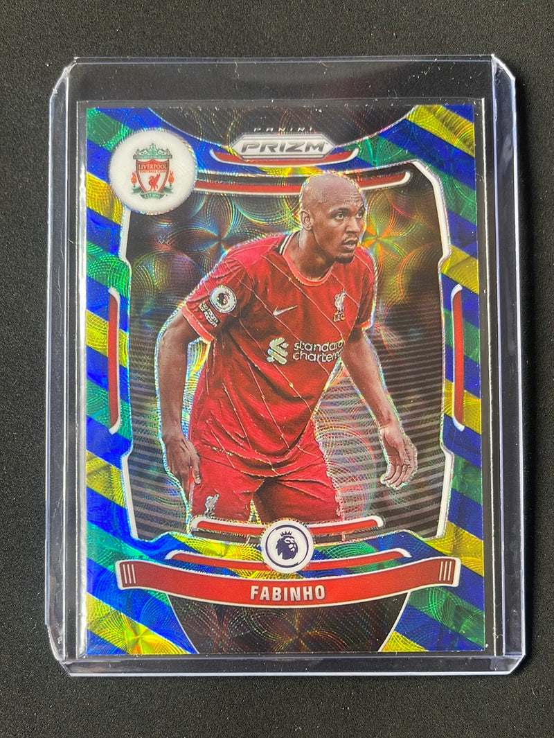 2021-22 Prizm Premier League Fabinho Blue/Yellow/Green Choice Prizm