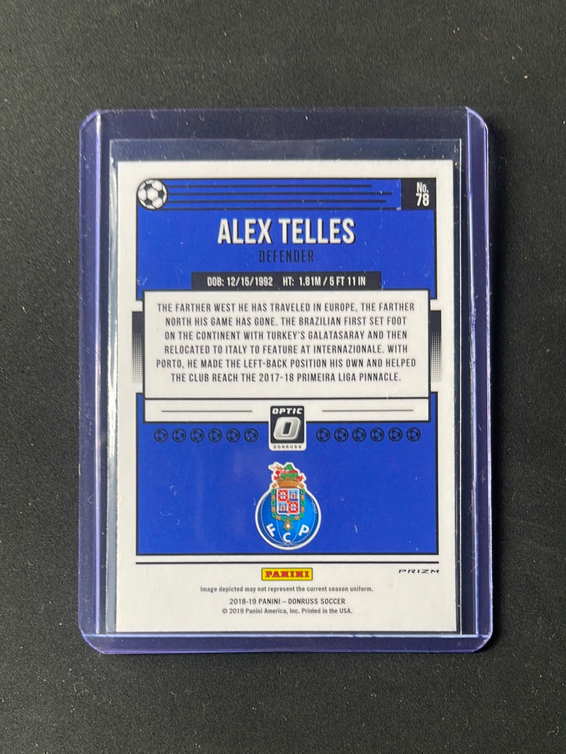 2018-19 Panini Donruss Alex Telles Optic Silver