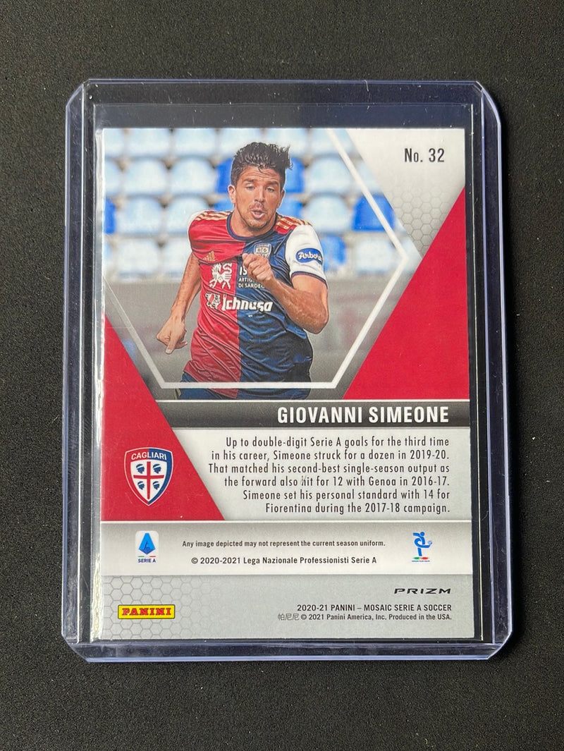 2020-21 Panini Mosaic Serie A Giovanni Simeone Red