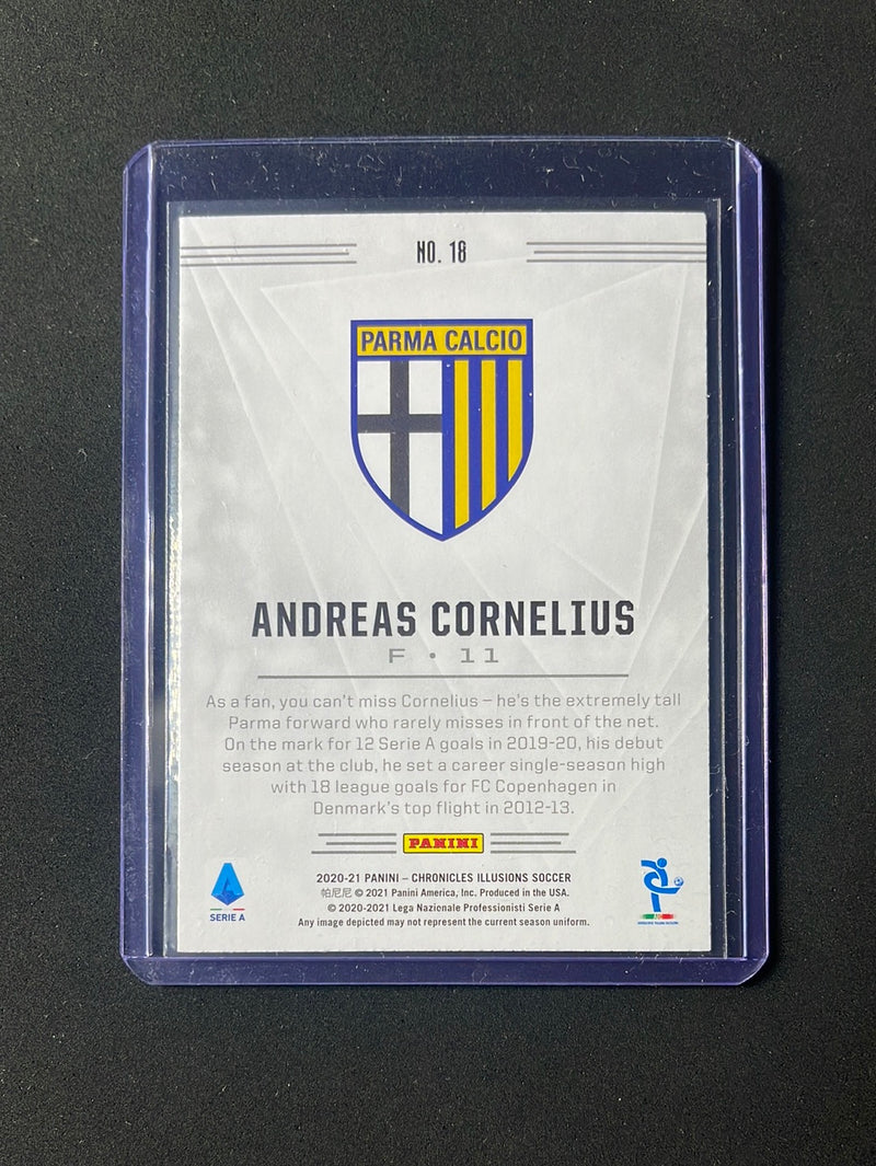 2020-21 Panini Chronicles Andreas Cornelius Illusions Serie A Silver Circles