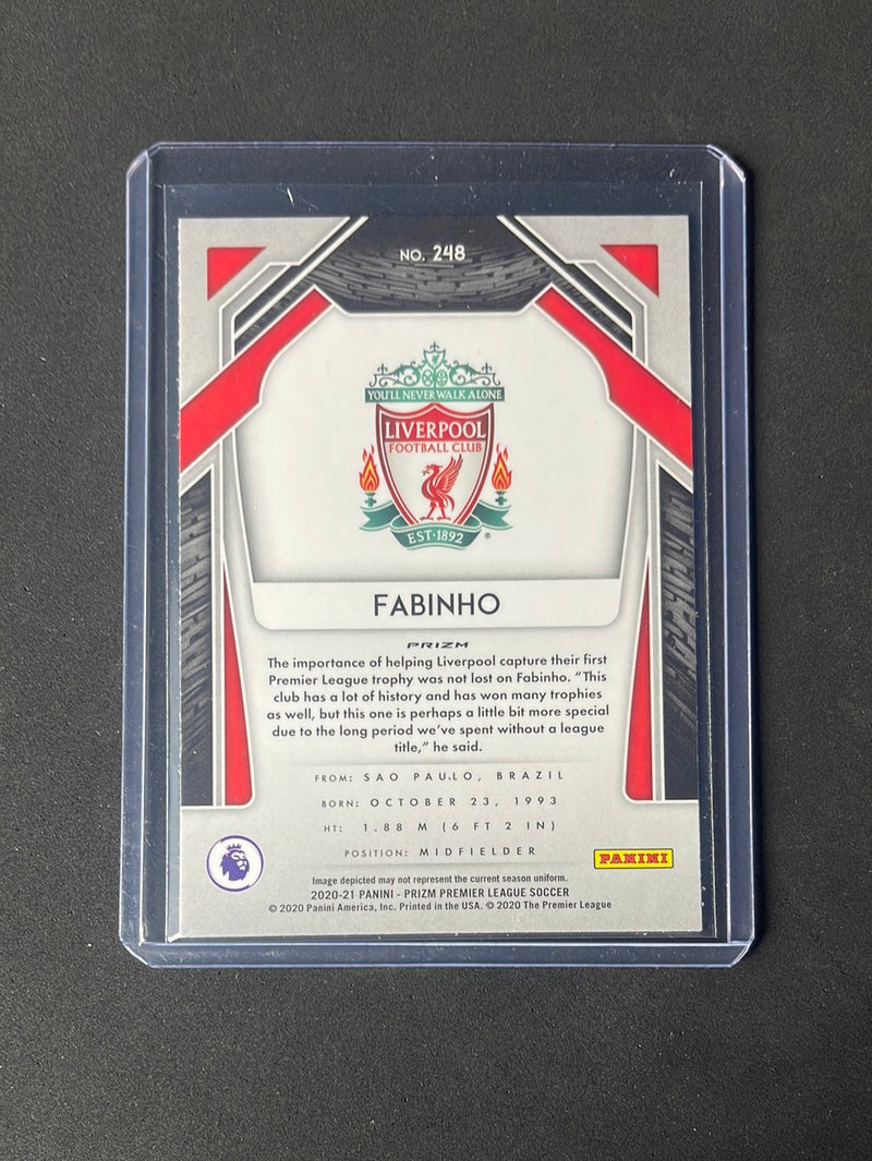 2020-21 Panini Prizm Premier League Fabinho Silver Prizm