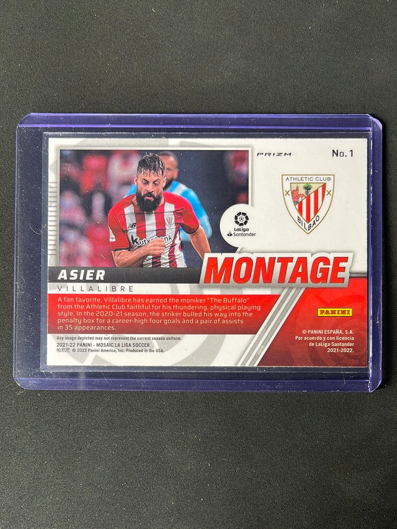 2021-22 Panini Mosaic La Liga Asier Villalibre Montage