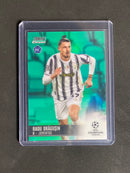 2020-21 Topps Stadium Club UEFA Champions League Radu Dragusin Green Refractor 45/99