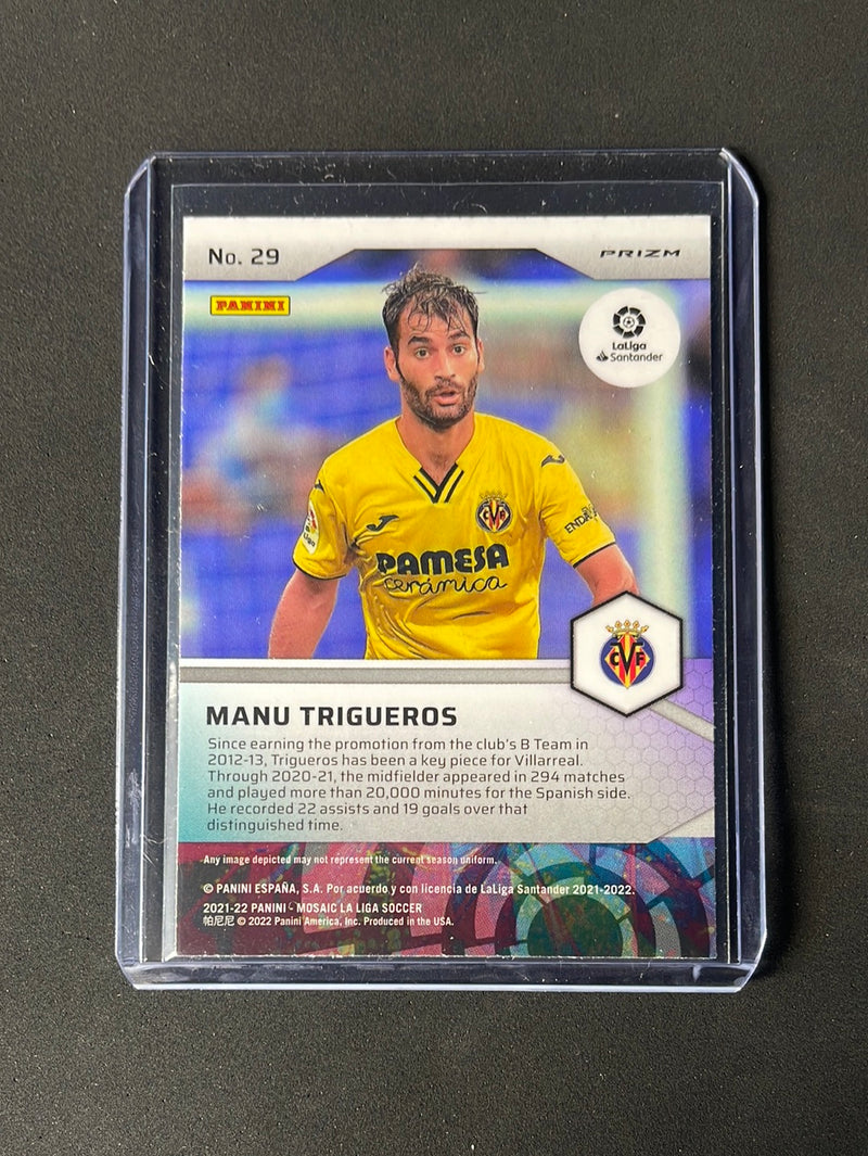 2021-22 Panini Mosaic La Liga Manu Trigueros Pitch Masters