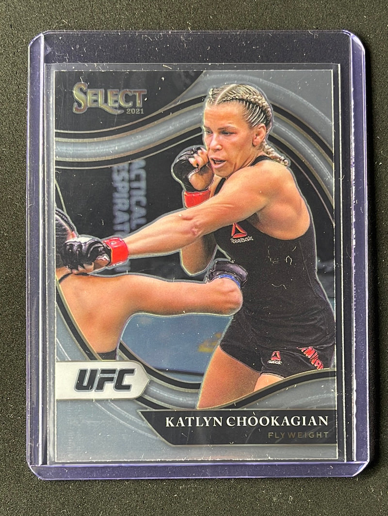 2021 Panini Select UFC Kaylyn Chookagian Octagonside