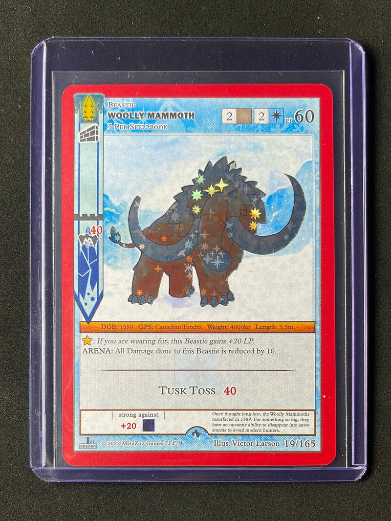 Metazoo TCG Wilderness 1st Edition Wooly Mammoth Reverse Holo 19/165
