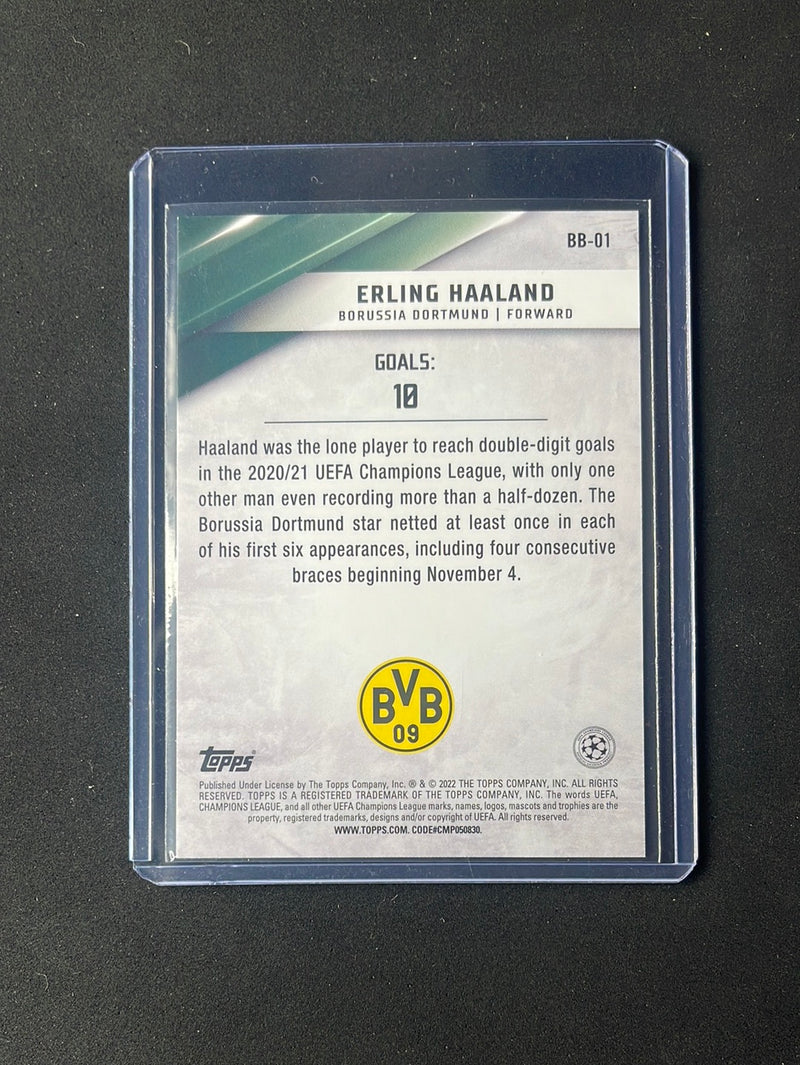 2021-22 Topps UEFA Champions League Erling Haaland Best Of The Best