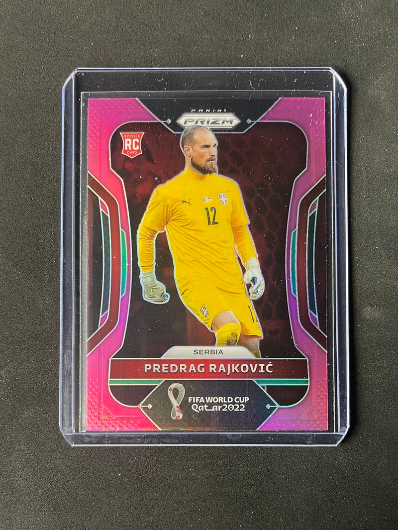 2022 Panini Prizm FIFA World Cup Qatar Predrag Rajkovic Pink Prizm