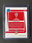 2021-22 Panini Donruss Road To Qatar Luka Ivanusec Optic Silver