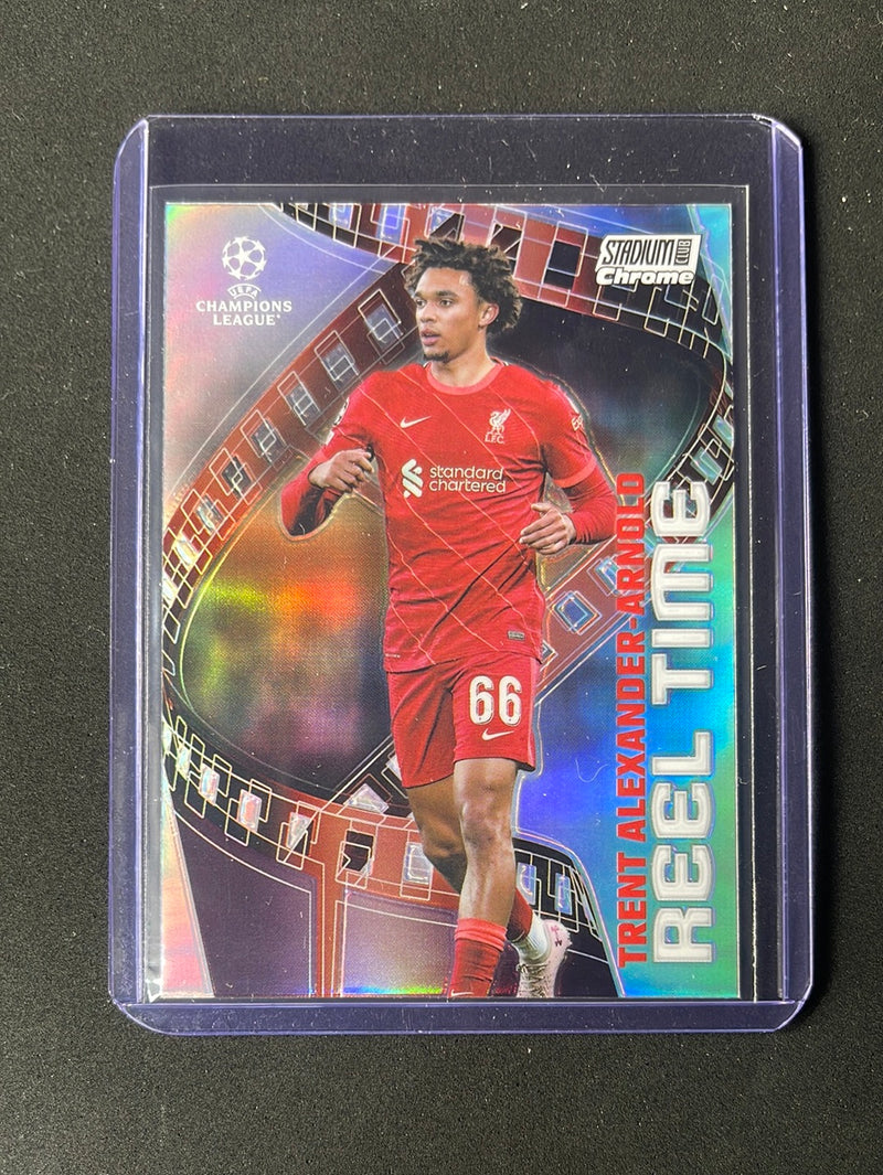 2021-22 Topps Stadium Club Chrome UEFA Champions League Trent Alexander-Arnold Reel Time