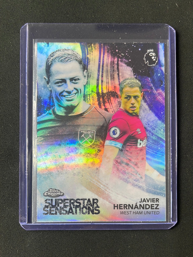 2018-19 Topps Chrome Premier League Javier Hernandez Superstar Sensations