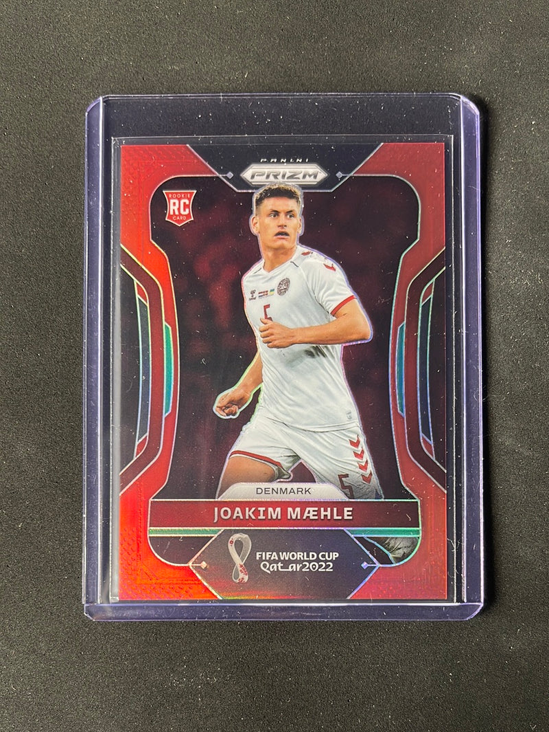 2022 Panini Prizm FIFA World Cup Qatar Joakim Maehle Red Prizm 166/399