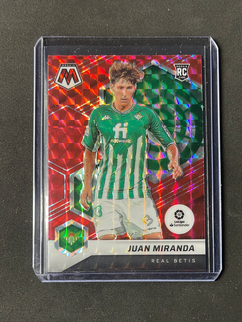 2021-22 Panini Mosaic La Liga Juan Miranda Red Mosaic