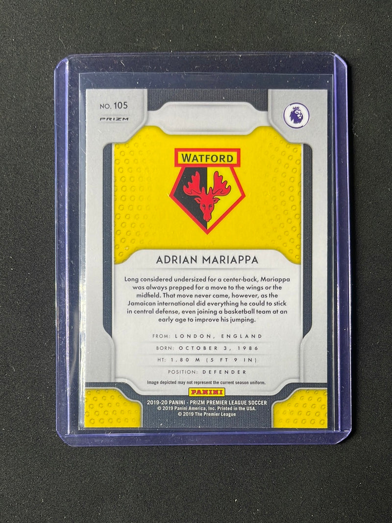 2019-20 Panini Prizm Premier League Adrian Mariappa Silver Prizm