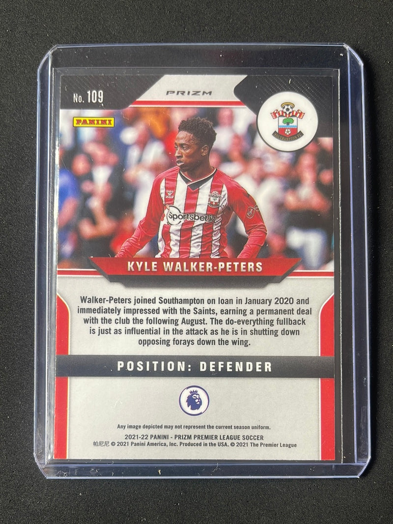 2021-22 Prizm Premier League Kyle Walker-Peters Blue/Yellow/Green Choice Prizm