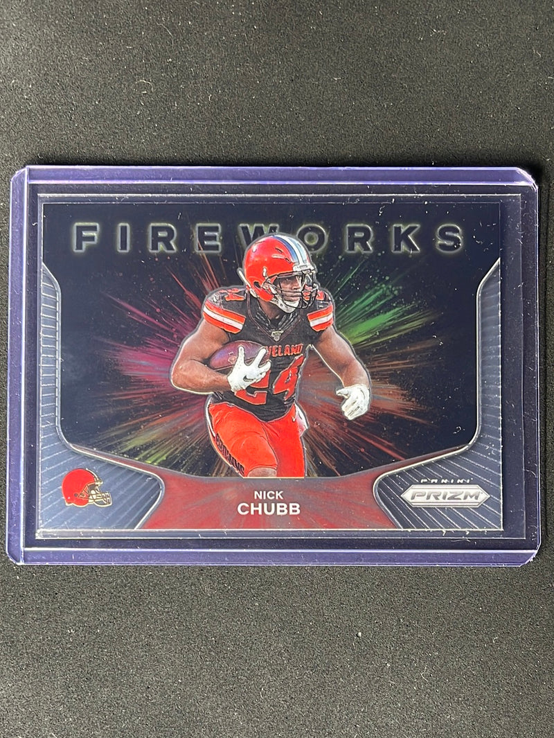 2020 Panini Prizm Football Nick Chubb Fireworks