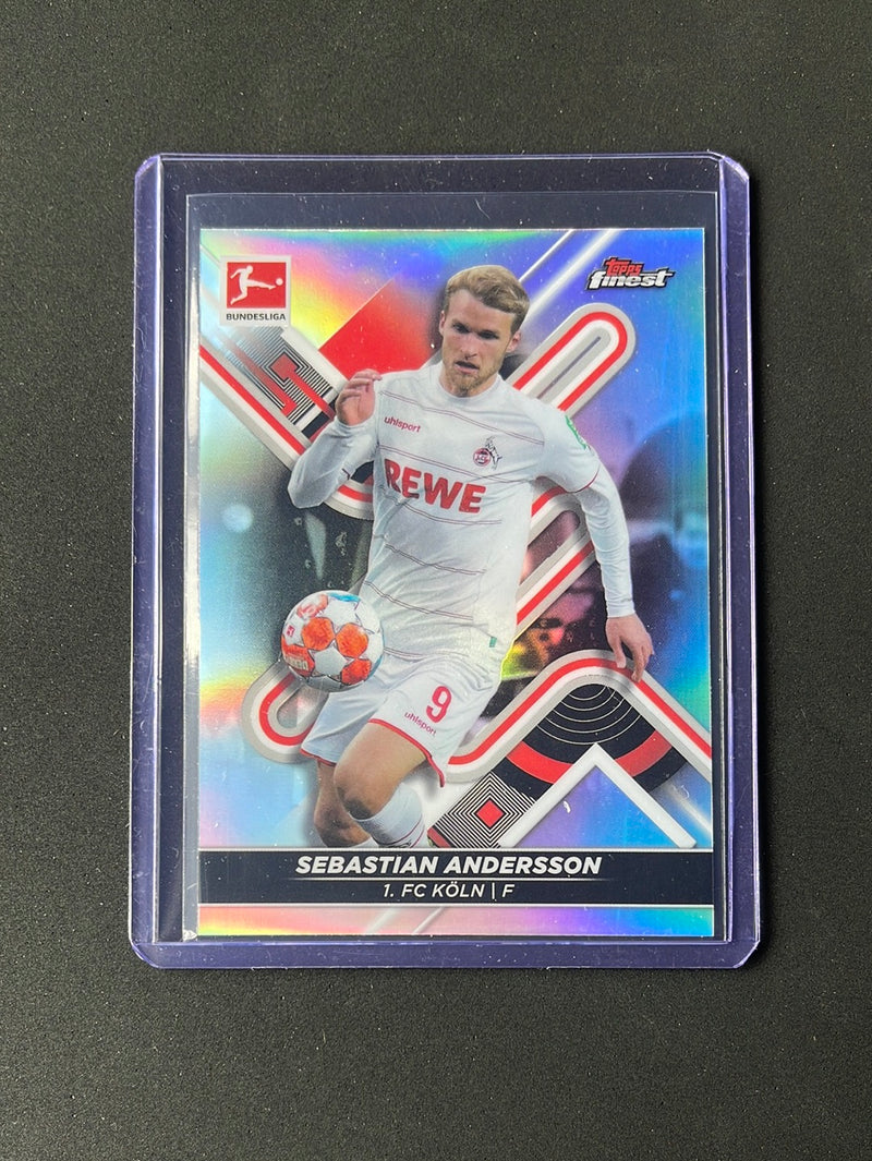 2021-22 Topps Finest Bundesliga Sebastian Andersson Refractor