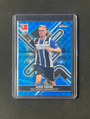 2021-22 Topps Finest Bundesliga Amos Pieper Blue Wave Refractor 58/150
