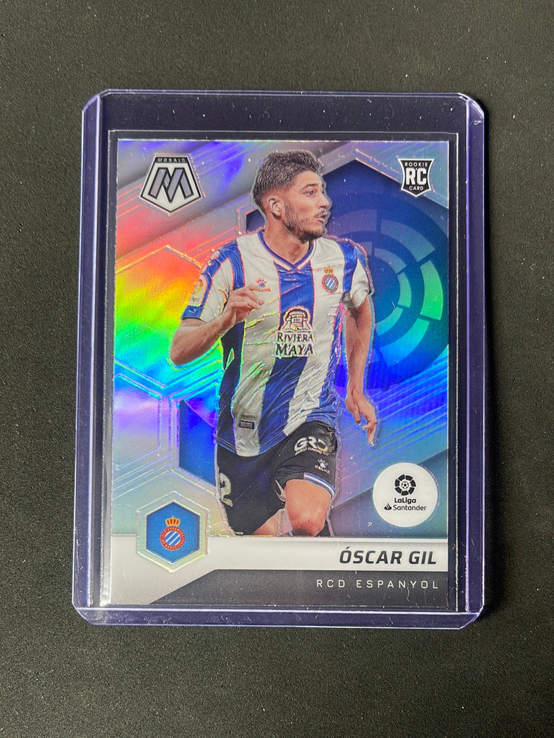 2021-22 Panini Mosaic La Liga Oscar Gil Silver