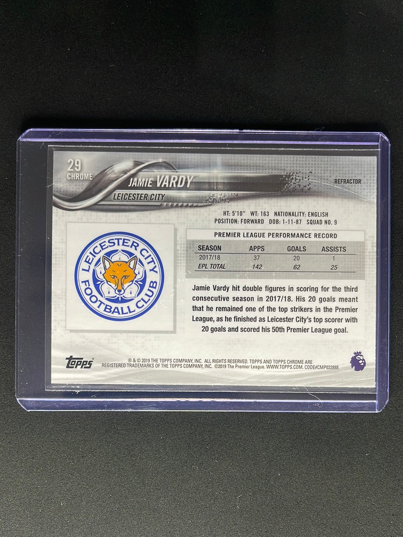 2018-19 Topps Chrome Premier League Jamie Vardy Refractor