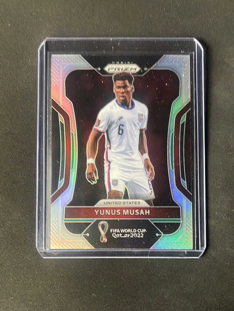 2022 Panini Prizm FIFA World Cup Qatar Yunus Musah Silver Prizm