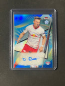 2020-21 Topps Finest UEFA Champions League Soccer Dennis Borkowski Autograph Blue Refractor 69/150