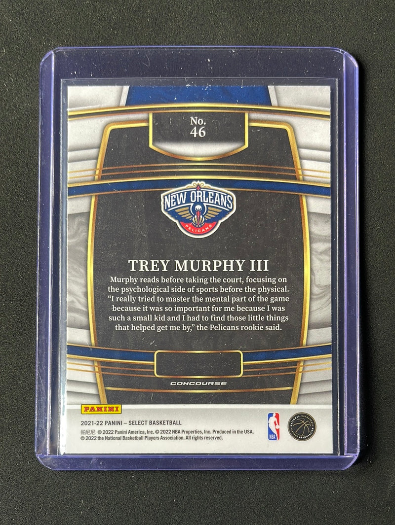 2021-22 Panini Select Trey Murphy III Concourse Blue