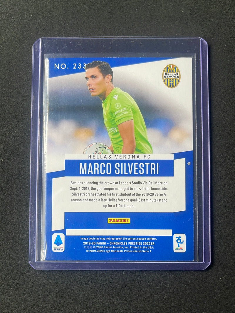 2019-20 Panini Chronicles Marco Silvestri Prestige XTRA Points Red