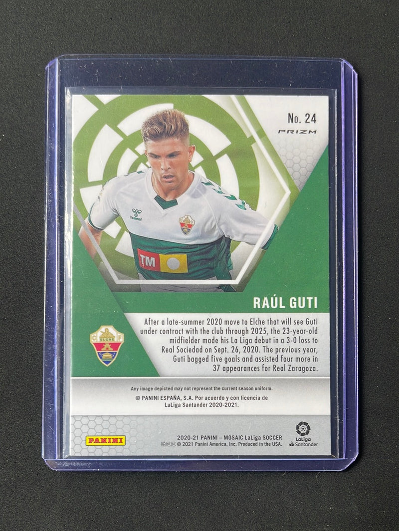 2020-21 Mosaic La Liga Raul Guti Red & Green