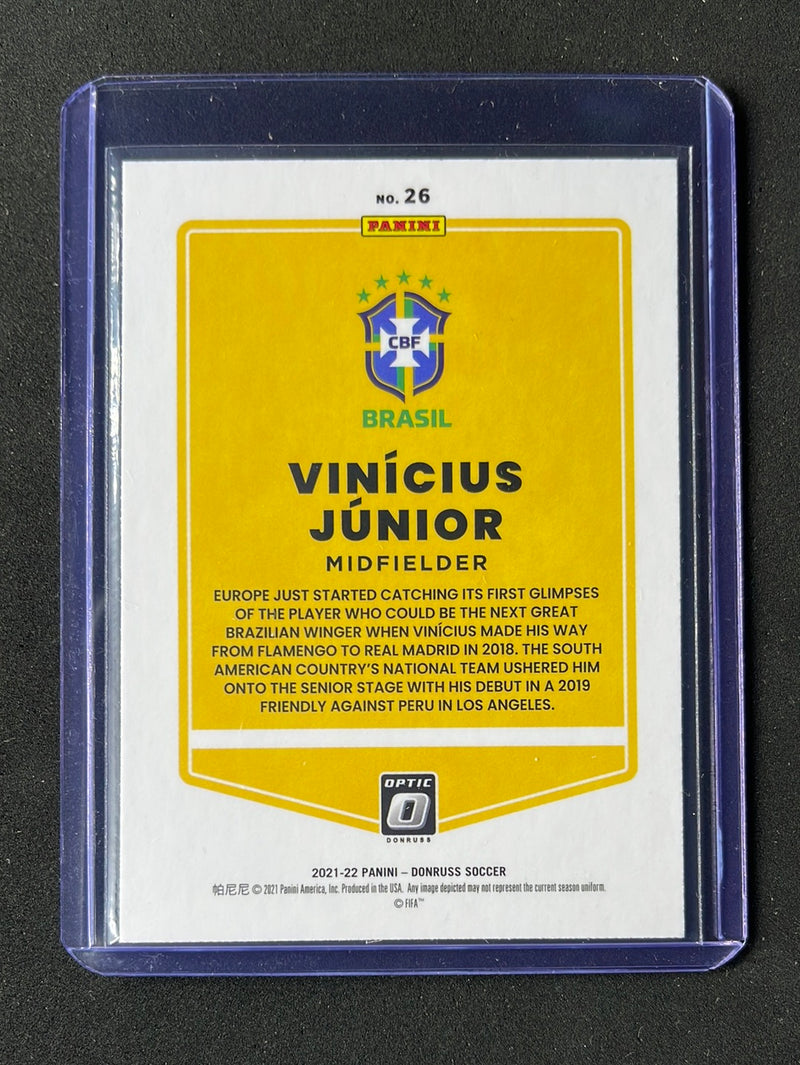 2021-22 Panini Donruss Road To Qatar Vinicius Junior Optic