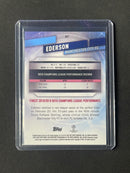 2019-20 Topps Finest UEFA Ederson Blue Refractor 79/150