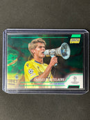 2021-22 Topps Stadium Club Chrome UEFA Champions League Charles De Ketelaere Green/Yellow Electric Charge 109/125