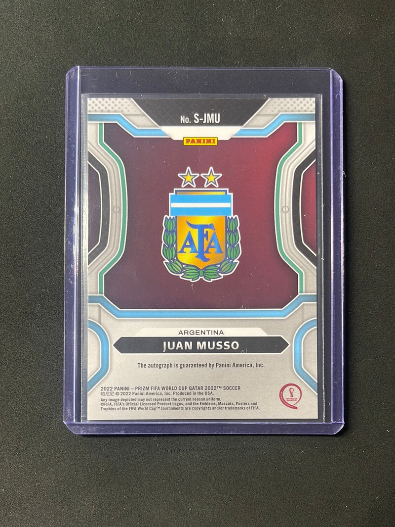 2022 Panini Prizm FIFA World Cup Qatar Juan Musso Signatures