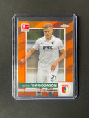 2020-21 Topps Chrome Bundesliga Alfred Finnbogason Orange Refractor 2/25